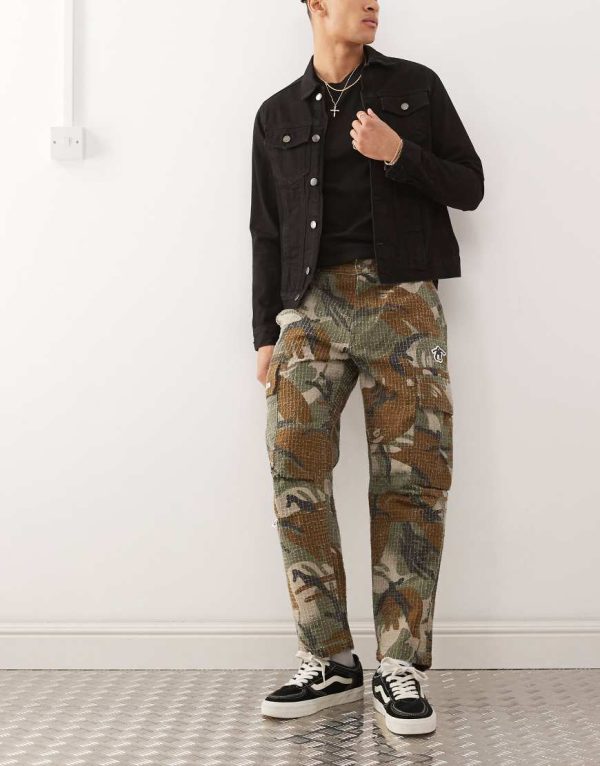 Aape by A Bathing Ape loose fit camo cargo pants-Green