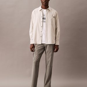 Calvin Klein Men's Straight Leg Cargo Pants - Grey - 34W x 30L