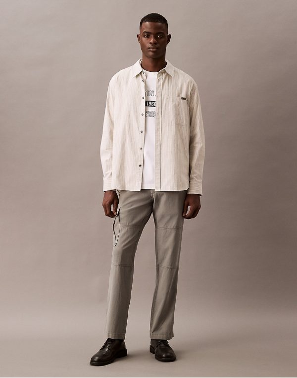 Calvin Klein Men's Straight Leg Cargo Pants - Grey - 34W x 30L