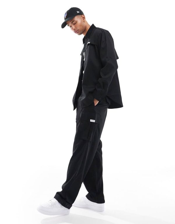 Sixth June multi pocket cargo pants in black - part of a set