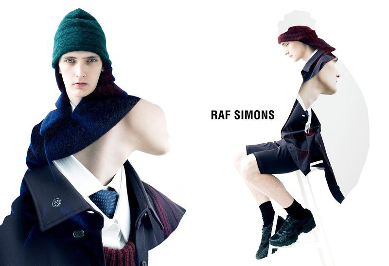 Yannick Abrath is as Striking as Usual in Raf Simons’ Fall/Winter 2012 Campaign