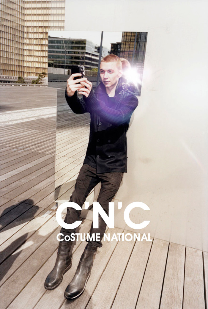 Yuri Pleskun is a Narcissist for C’N’C Costume National’s Fall/Winter 2012 Campaign