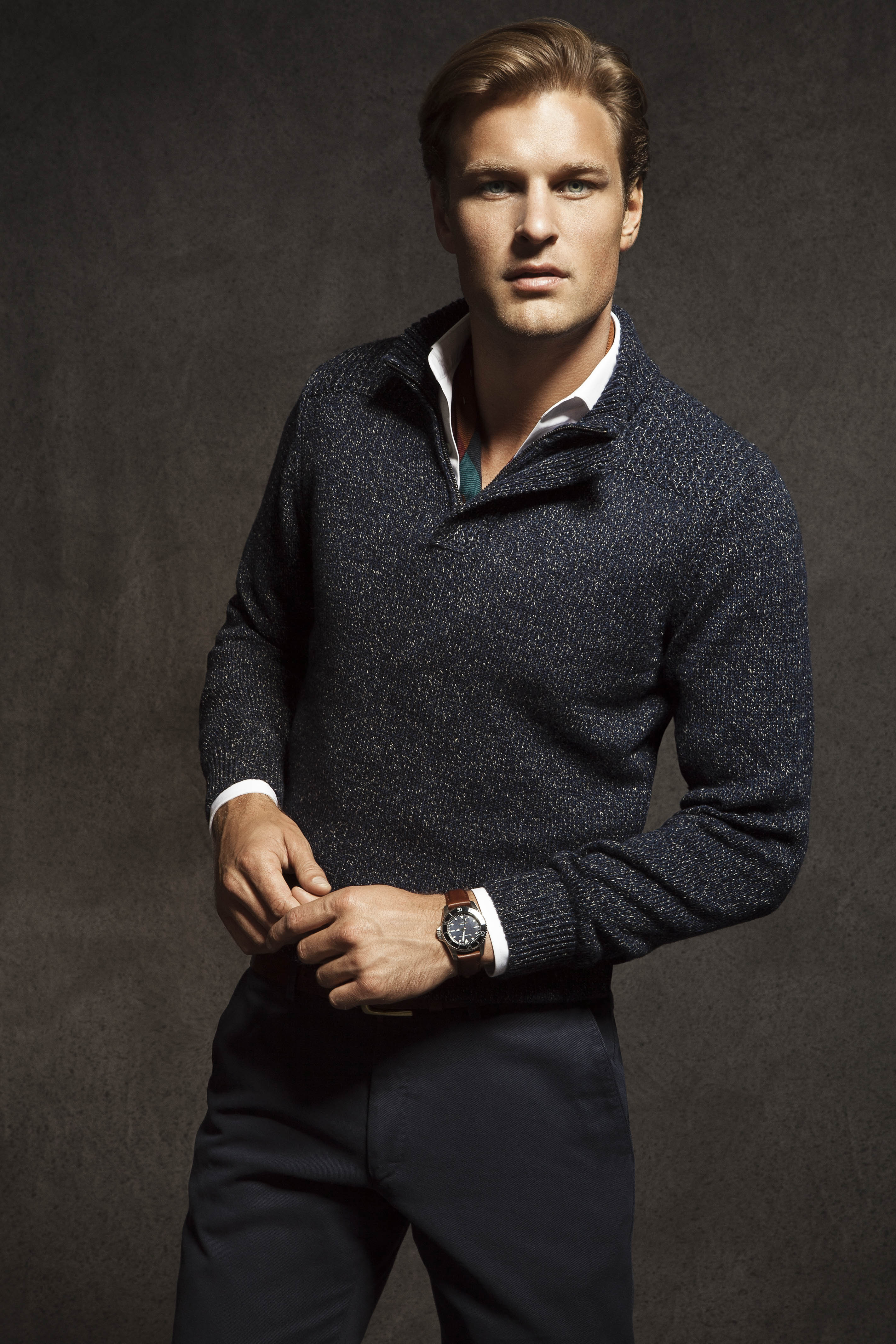 Doug Pickett is a Polished Gentleman for the Massimo Dutti August 2012 ...