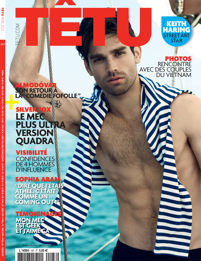 Justin Gaston Covers Tetu S April 2013 Edition The Fashionisto