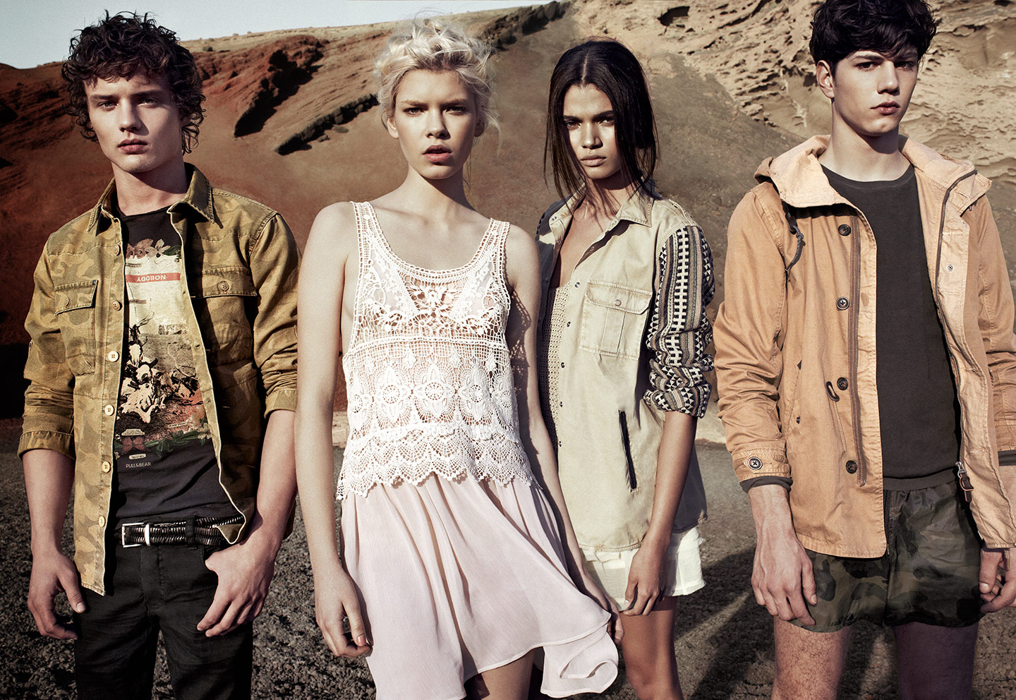 Simone Nobili And Justin Barnhill Front Pull And Bear S Spring Summer 2013