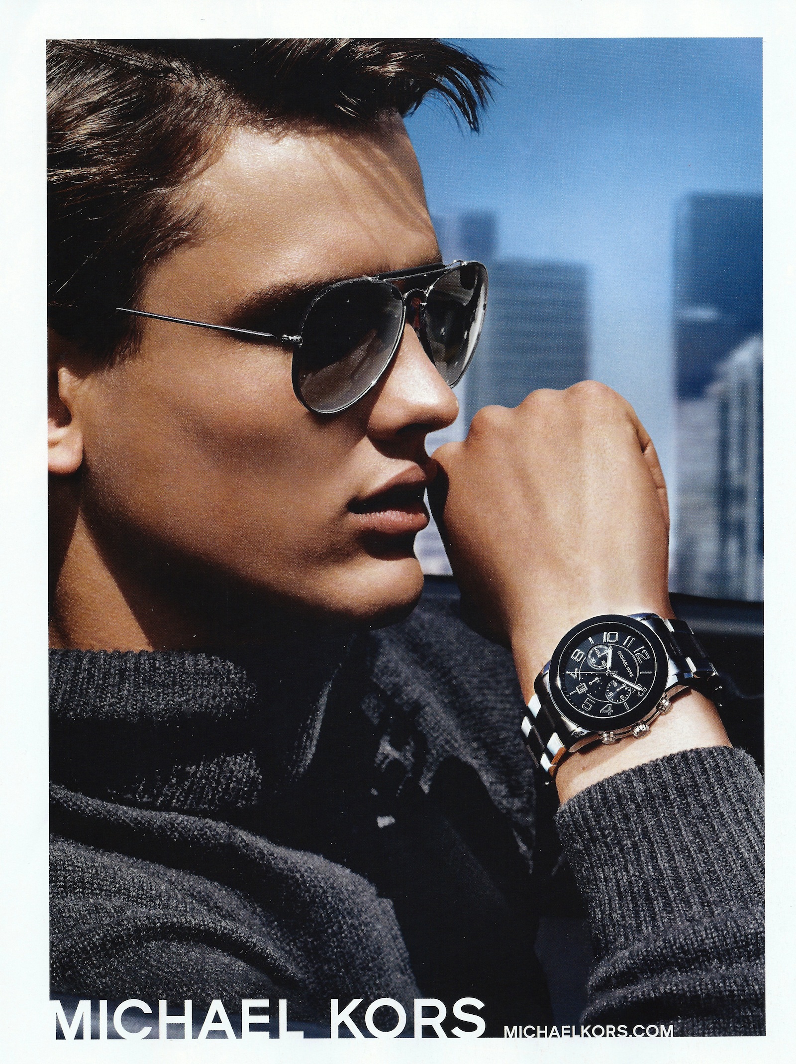 Simon Nessman Poses for Michael Kors Fall/Winter 2013 Eyewear & Watches  Campaign – The Fashionisto