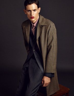 Jakub Pastor Dons Prada Fall/Winter 2013 Menswear for Top Fashion ...