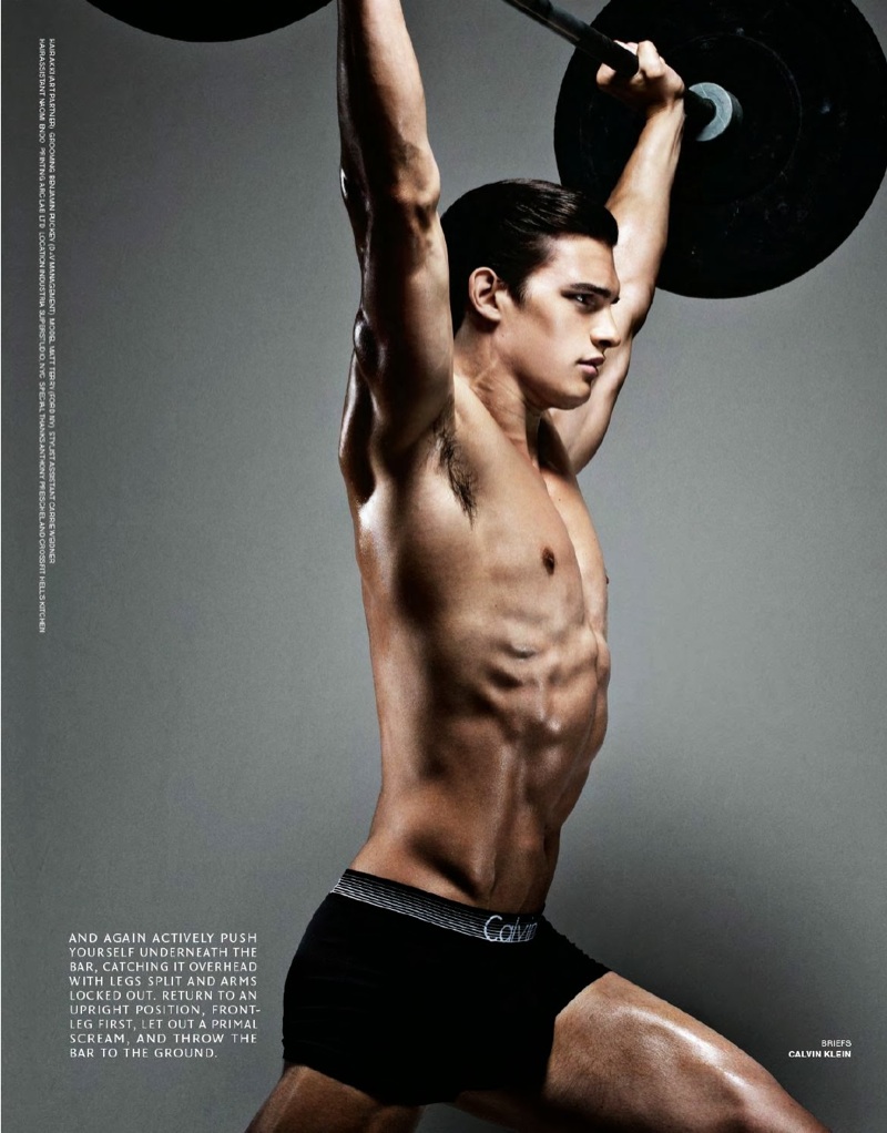 Matthew Terry Works Out For Vman The Fashionisto
