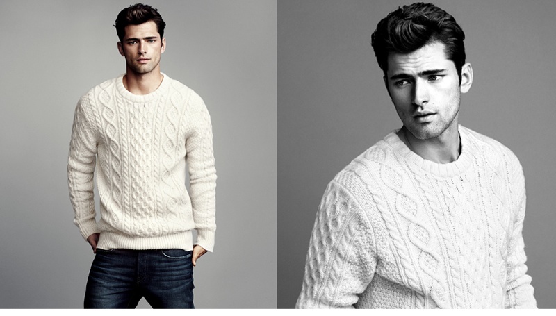 Sean O'Pry Sports Winter Knits for H&M – The Fashionisto