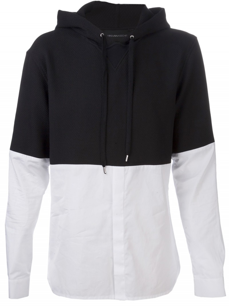 KRISVANASSCHE Hybrid Hoodie Shirt