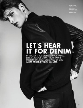 John Todd Dons Denim for Fashionisto #9 – The Fashionisto