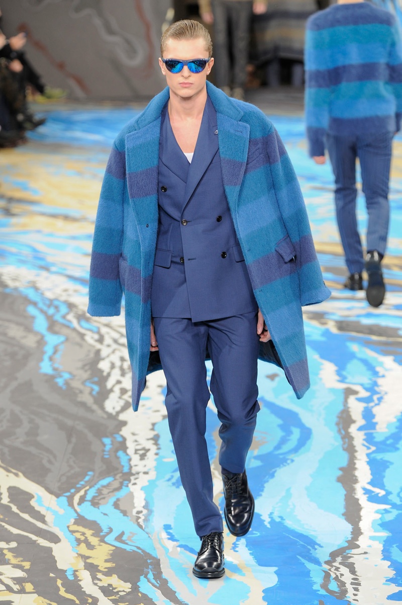 Louis Vuitton Menswear Fashion Show, Collection Fall Winter 2014 presented  during Paris Fashion Week, Runway look # 0035 – NOWFASHION