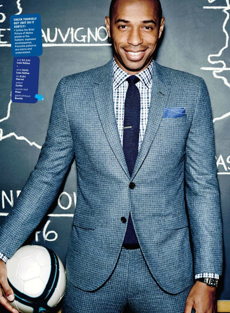 Outfit Of The Day #435, Thierry Henry In A Three-Piece Suit