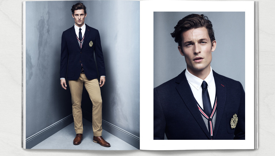 Wouter Peelen Models Preppy Styles for H&M – The Fashionisto