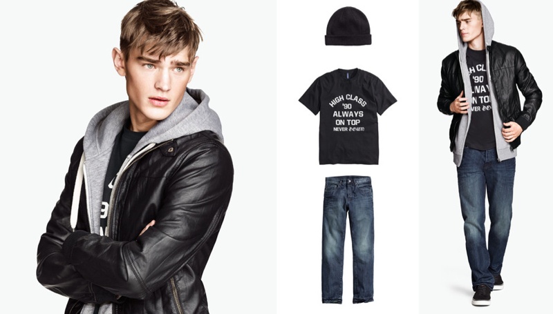 Bo Develius Wears New Looks from H&M Divided Blue – The Fashionisto