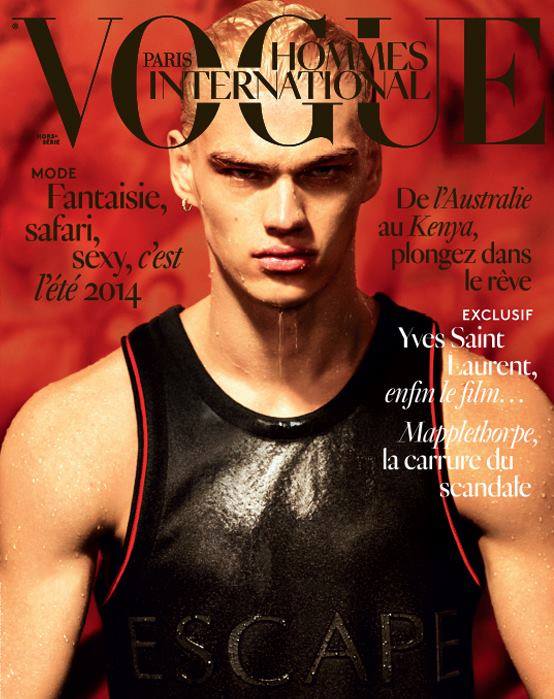 Filip Hrivnak Covers Vogue Hommes International Spring/Summer 2014 ...