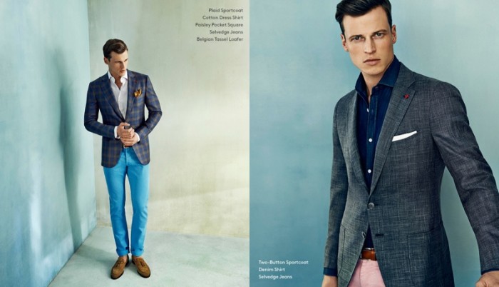 Lighten Up: Lars Burmeister Dons ISAIA Spring 2014 for Barneys New York ...