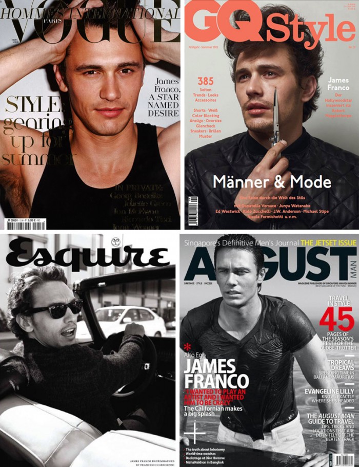 James Franco the Cover Model: From GQ to Vogue – The Fashionisto