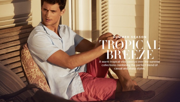 Summer Season: Garrett Neff Embraces a Tropical Breeze for H&M – The ...
