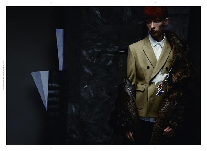 Valters Medenis Gets Red Hair for Revs Magazine – The Fashionisto