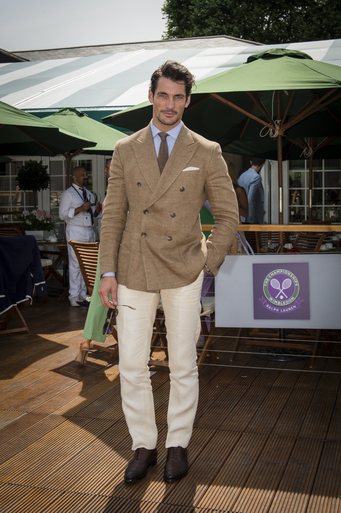 David Gandy Sports Ralph Lauren at Wimbledon Quarter Finals – The ...