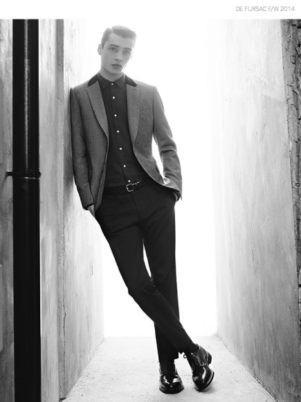 Adrien Sahores Dons Fine Suiting for De Fursac Fall/Winter 2014 Ad Campaign