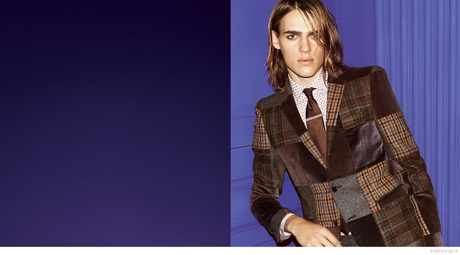 Etro Delivers Houndstooth, Windowpane & Pinstripe Suits for Fall/Winter ...