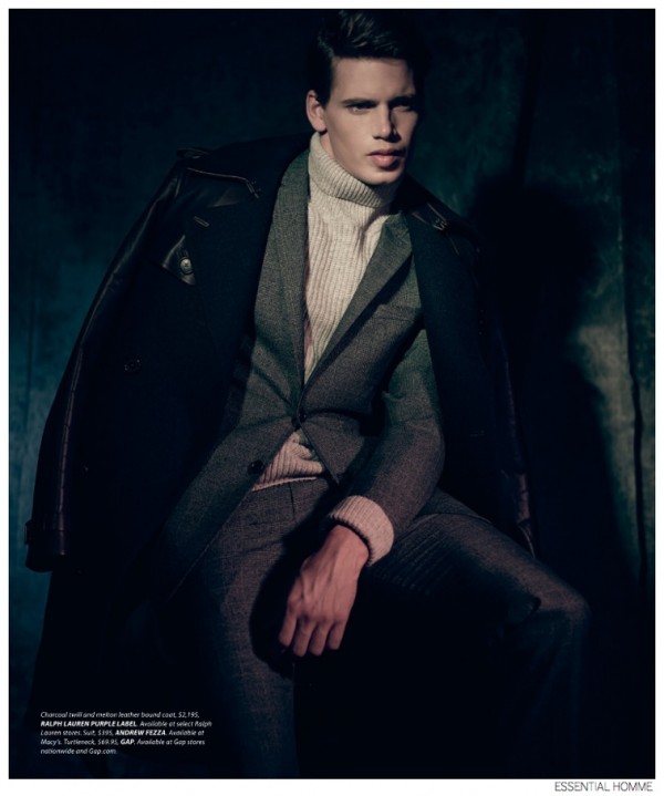 Mark Cox Models Fall's Sleek Turtlenecks for Essential Homme – The ...