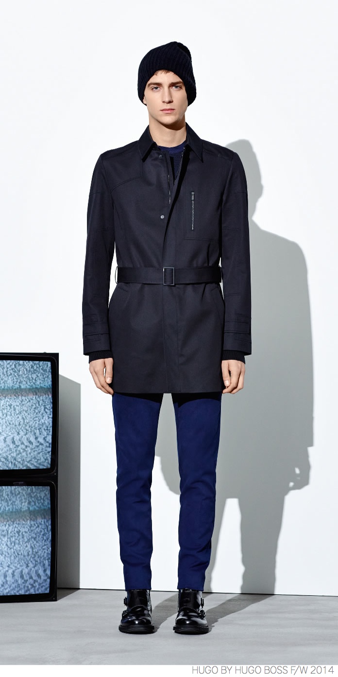 HUGO by Hugo Boss Provides Navy Suiting + Modern Outerwear for Fall ...