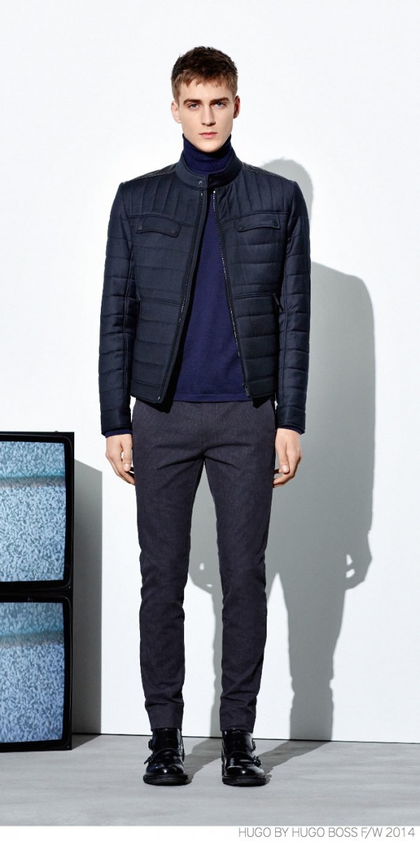 HUGO by Hugo Boss Provides Navy Suiting + Modern Outerwear for Fall ...