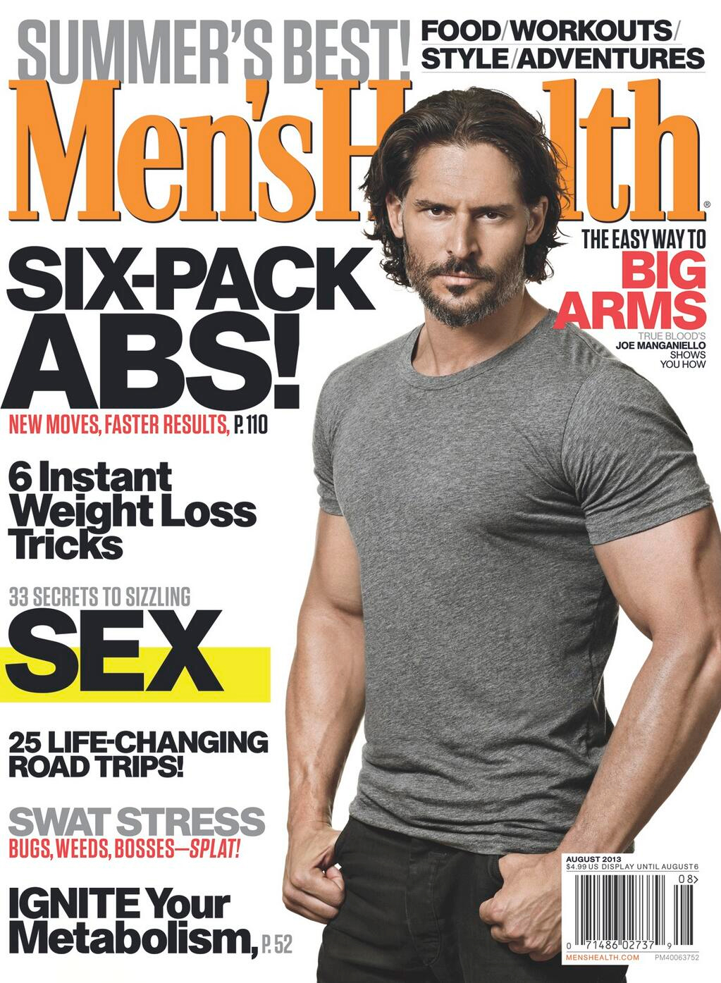Joe Manganiello Stars In Shirtless Cover Shoot For Men S Health August 2013 Issue The Fashionisto