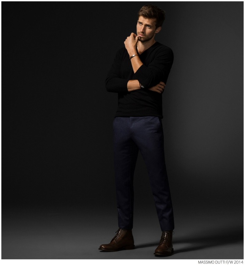 Andrew Cooper Models Limited Edition Styles from Massimo Dutti Fall ...