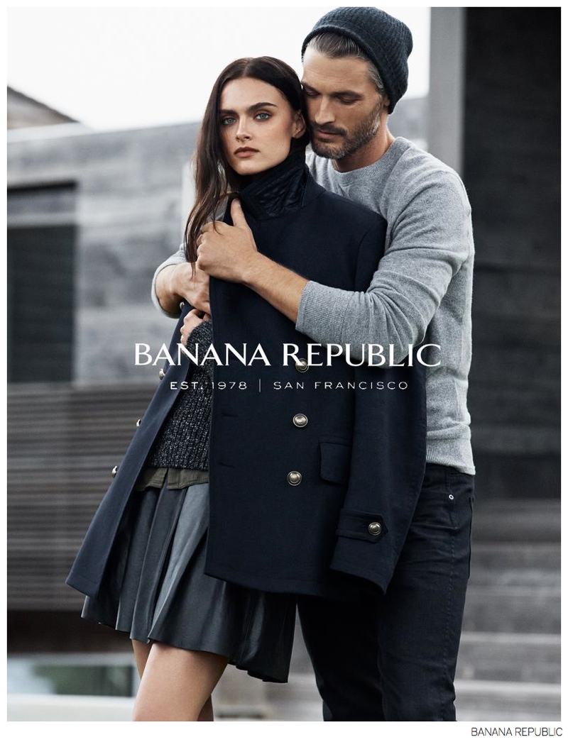 Ben Hill Joins Girlfriend Zuzana for Banana Republic Fall 2014 Campaign ...