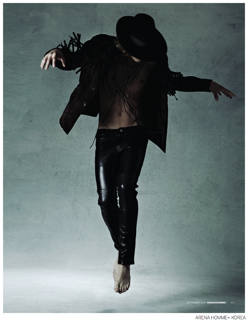 Cameron Keesling is a Modern-Day Jim Morrison for Arena Homme+ Korea