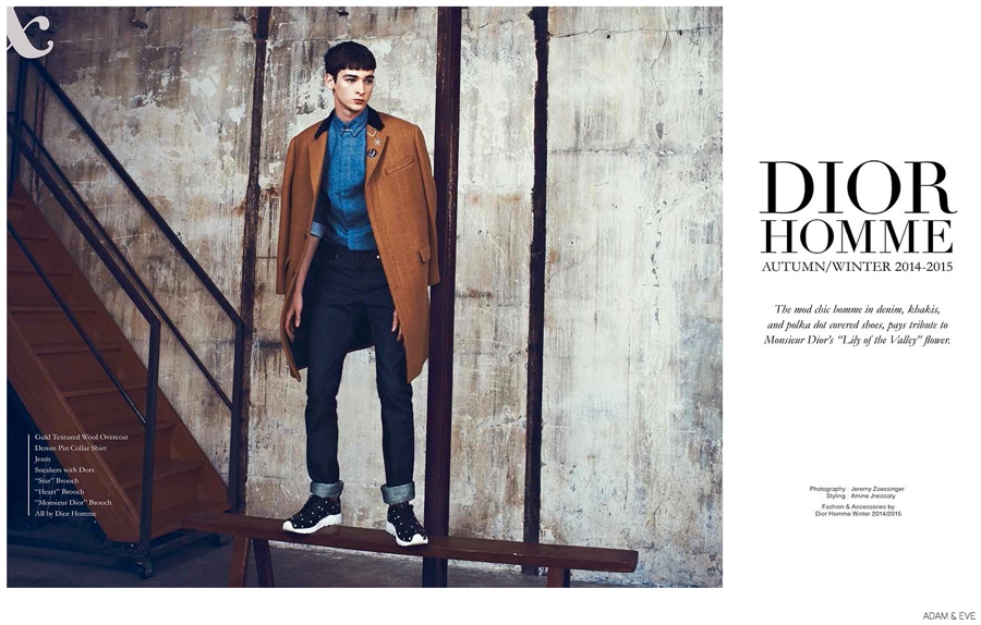 Corentin Renault Models Dior Homme Fall 2014 Casual Fashions for