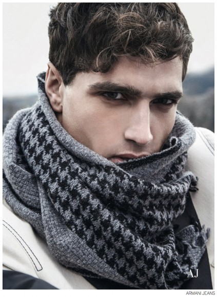 Fabio Mancini Models Armani Jeans' Fall 2014 Accessories – The Fashionisto