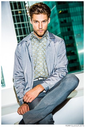 Mikus Lasmanis Models Perry Ellis' Latest Fashions in Spring 2015 ...