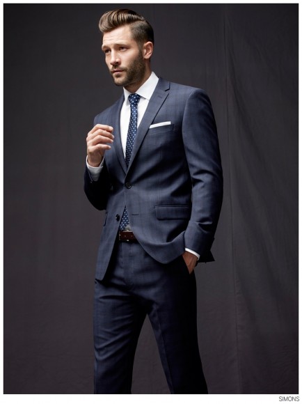 Simons Tackles Blue Suiting Style for the Office