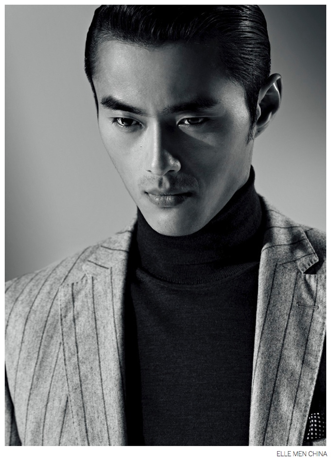 Zhao Lei Embraces Sartorial Fashions for Elle Men China