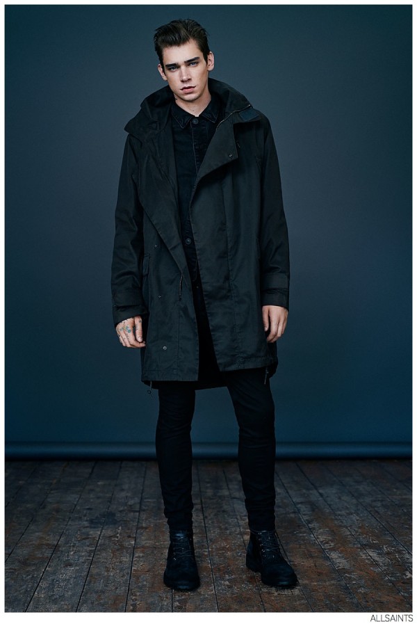 Cole Mohr Models Fall 2014 AllSaints Fashions – The Fashionisto