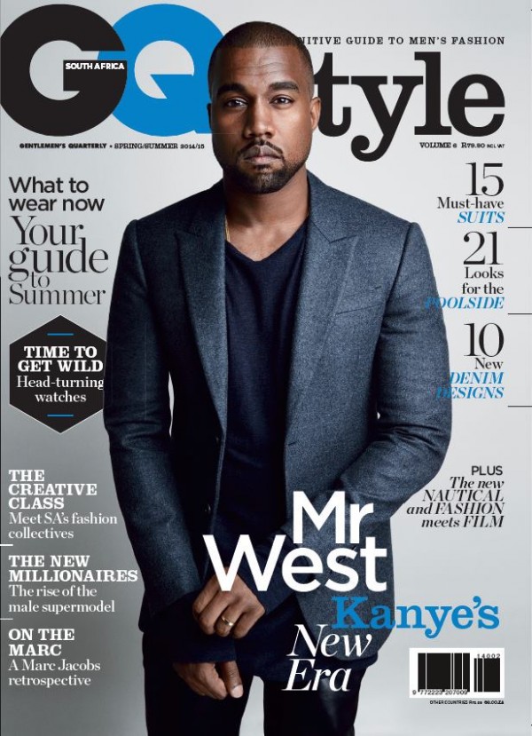 Kanye West Covers GQ Style South Africa Spring/Summer 2014/15 Issue ...