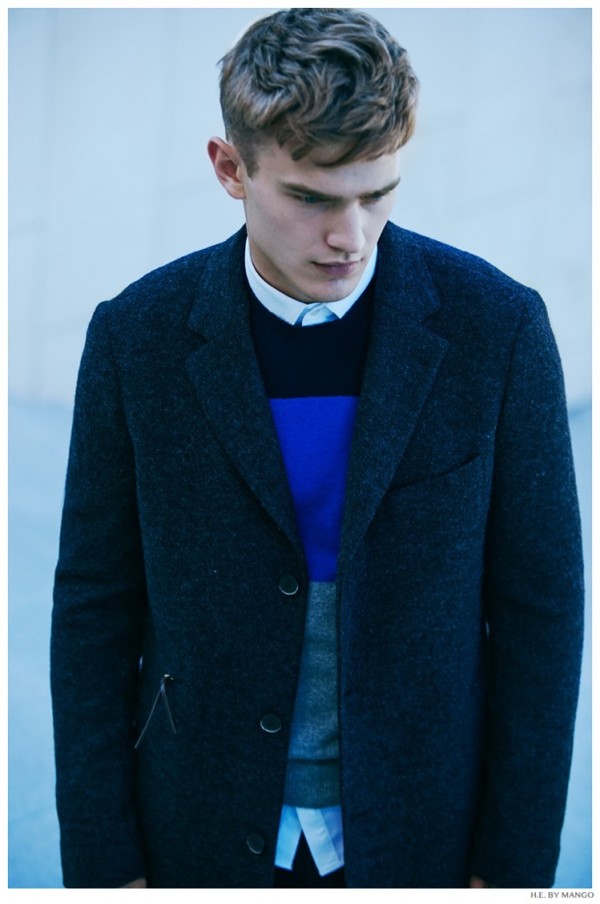 Bo Develius Models Fall Styles for H.E. by Mango November 2014 Update ...