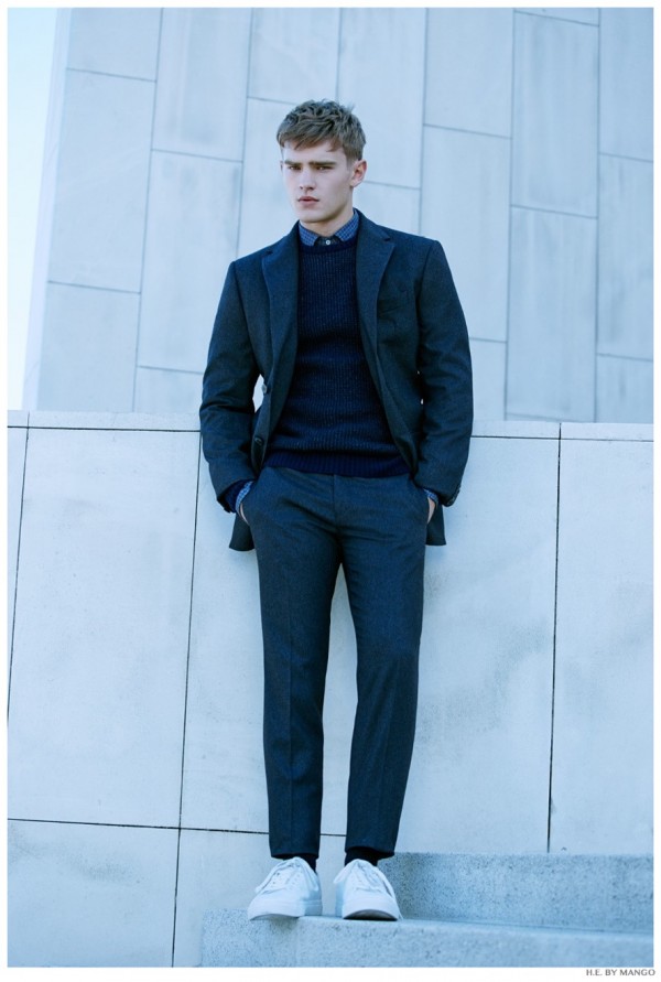 Bo Develius Models Fall Styles for H.E. by Mango November 2014 Update ...