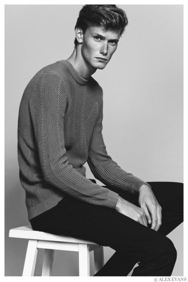 Malcolm De Ruiter Poses for New Images by Alex Evans – The Fashionisto