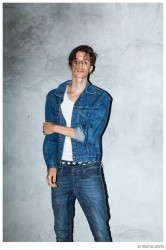 Nick Hadad Models Denim Essentials for Photo Shoot by Regine David ...