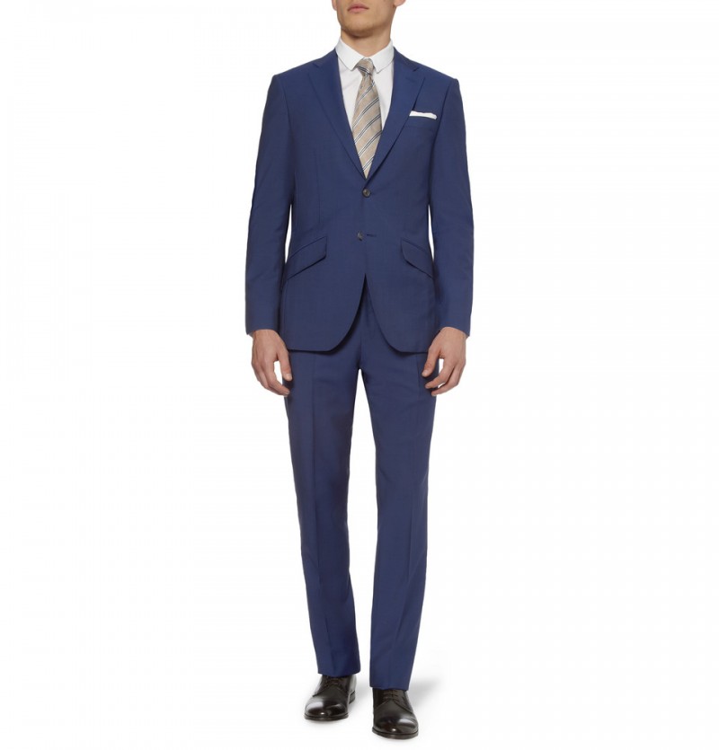 shoe color for blue suit