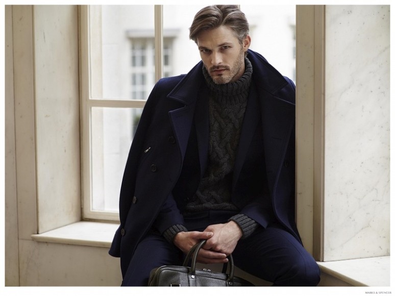 Ben Hill Dons Smart Fall/Winter 2014 Men's Fashions for Marks & Spencer ...