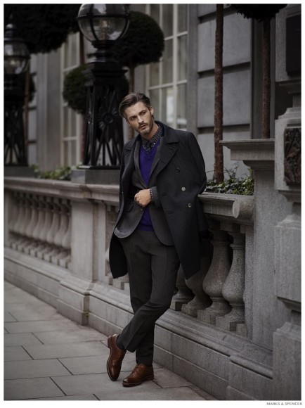 Ben Hill Dons Smart Fall/Winter 2014 Men's Fashions for Marks & Spencer ...