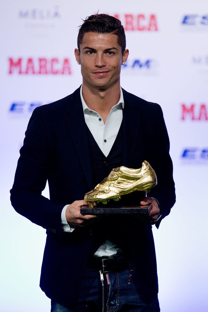 Cristiano Ronaldo Receives 2014 Golden 