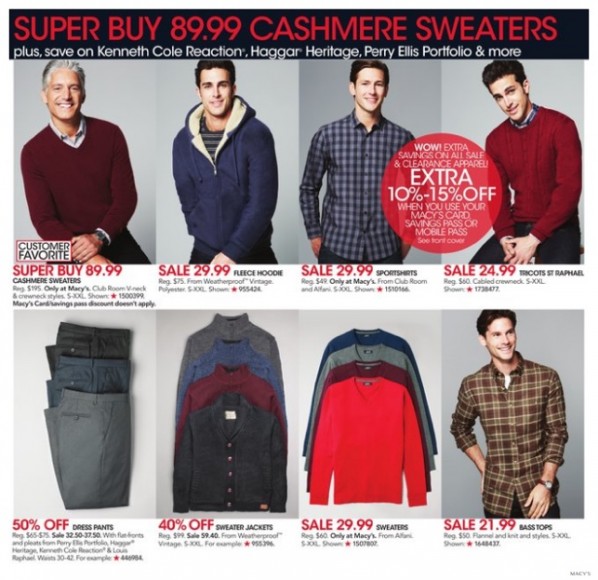 Macy's Black Friday 2014 Men's Deals – The Fashionisto